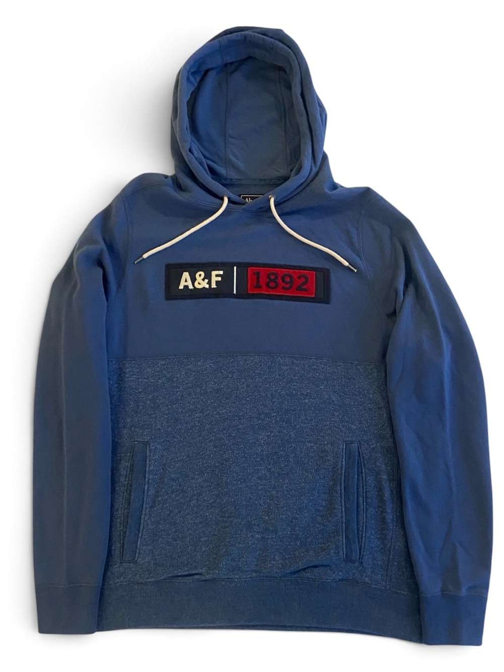 Vintage Y2K Abercrombie & Fitch 92 Hoodie Men's XL Pullover Blue